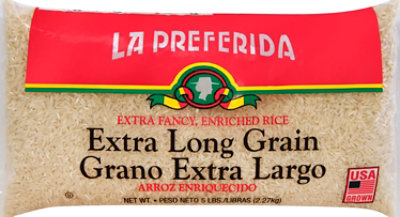 La Preferida Rice Extra Long Grain - 5 Lb - Image 2