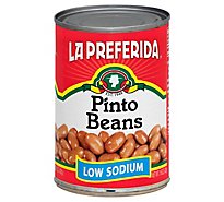 La Preferida Pinto Beans Low Sodium, 15.0 Oz - 15 Oz