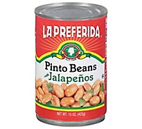 La Preferida Pinto Beans With Jalapenos, 15.0 Oz - 15 Oz
