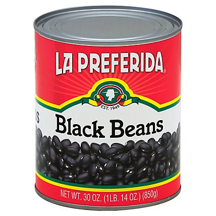 La Preferida Beans Black - 30 Oz - Image 1