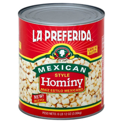 La Preferida Mexican Style Hominy 108 Oz - 108 Oz - Image 1