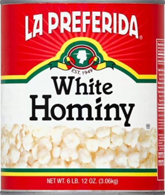 La Preferida Hominy White - 108 Oz - Image 2