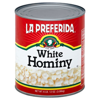 La Preferida Hominy White - 108 Oz - Image 1