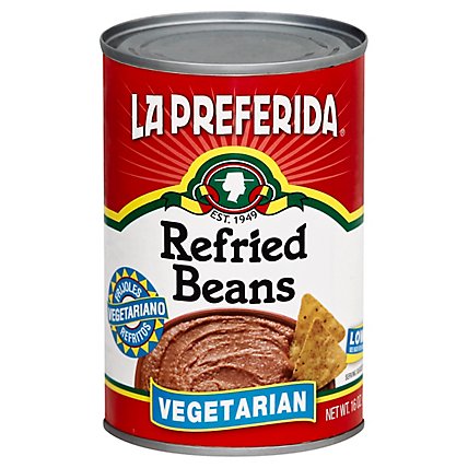 La Preferida Beans Refried Vegetarian - 16 Oz - Image 1