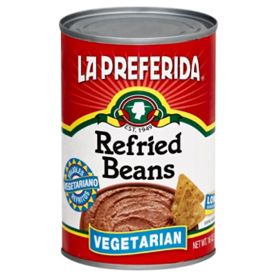 La Preferida Beans Refried Vegetarian - 16 Oz - Image 1