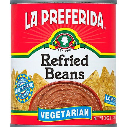 La Preferida Vegetarian Refried Beans - 30 Oz - Image 2