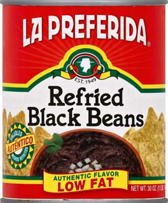 La Preferida Low Fat Refried Black Beans - 30 Oz - Image 2