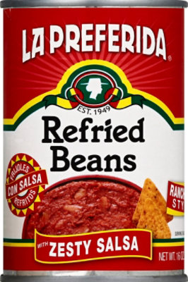 La Preferida Beans Refried Sal Zesty - 16 Oz - Image 2