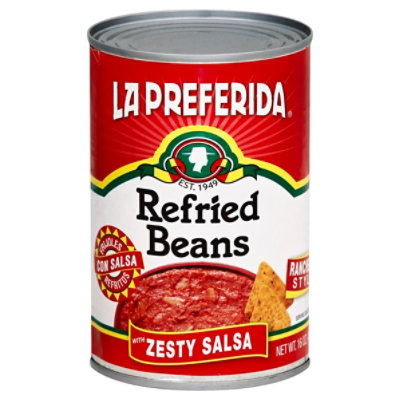 La Preferida Beans Refried Sal Zesty - 16 Oz - Image 1