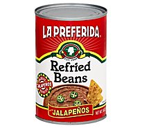 La Preferida Beans Refried Jalapeno - 16 Oz