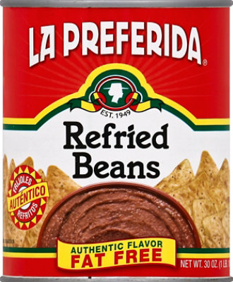 La Preferida Fat Free Refried Beans - 30 Oz - Image 2