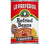 La Preferida Beans Refried Chorizo - 16 Oz
