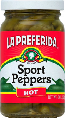 La Preferida Sport Peppers Hot, 8 Oz - 8 Oz - Image 2