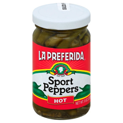 La Preferida Sport Peppers Hot, 8 Oz - 8 Oz - Image 1