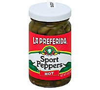 La Preferida Sport Peppers Hot, 8 Oz - 8 Oz