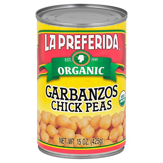La Preferida Organic Garbanzos Chick Peas - 15 Oz
