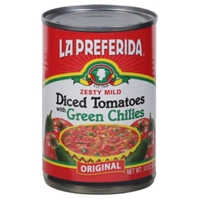 La Preferida Zesty Mild Diced Tomatoes With Green Chiles - 10 Oz - Image 3