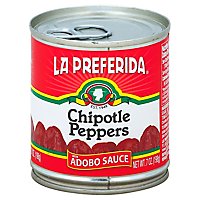 La Preferida Chipotle Peppers, Whole Hot 7 Oz - 7 Oz - Image 1