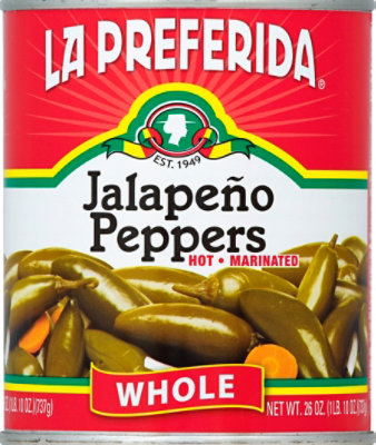 La Preferida Jalapeno Peppers Whole Hot - 26 Oz - Image 2