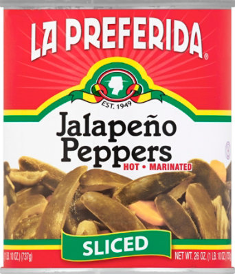 La Preferida Jalapeno Peppers Whole Sliced - 26 Oz - Image 2