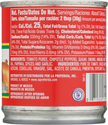 La Preferida Salsa Chipotle, Hot Picante, 7.0 Oz - 7 Oz - Image 6