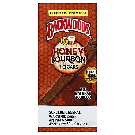 Backwoods 3 Pack Bourbon Honey - 4 Count