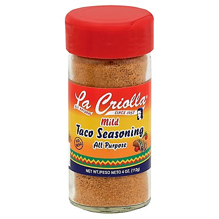 La Criolla Mild All-Purpose Taco Seasoning, 4 Oz. - 4 Oz - Image 1
