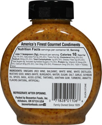 Inglehoffer Mustard Dijon Stone Ground - 10.25 Oz - Image 5