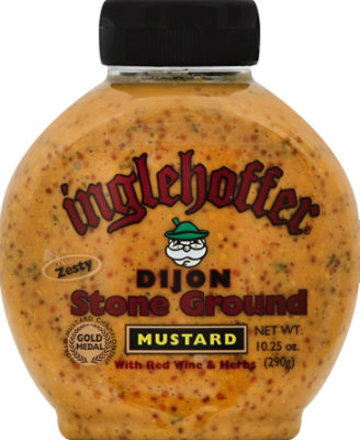 Inglehoffer Mustard Dijon Stone Ground - 10.25 Oz - Image 2