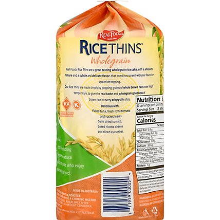 Real Foods Whole Grain Rice Cake 26 Cellophane Bag  5.3 Oz - 5.30 Oz - Image 6