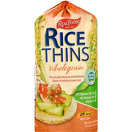 Real Foods Whole Grain Rice Cake 26 Cellophane Bag  5.3 Oz - 5.30 Oz - Image 2