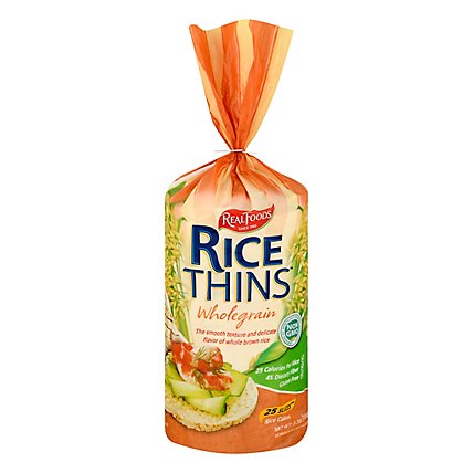 Real Foods Whole Grain Rice Cake 26 Cellophane Bag  5.3 Oz - 5.30 Oz - Image 1