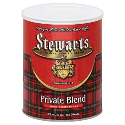 Stewarts Estate Grown Private Blend Coffee - 23 Oz - Image 1