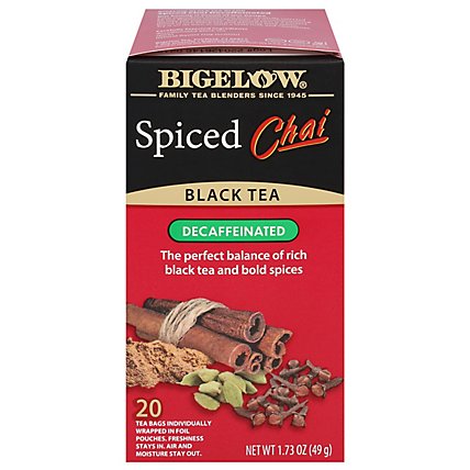 Bigelow Spiced Chai Dcf - 20 Count - Image 1
