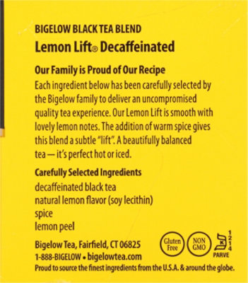 Bigelow Lemon Lift Decaf 20 Ct - 20 Count - Image 4