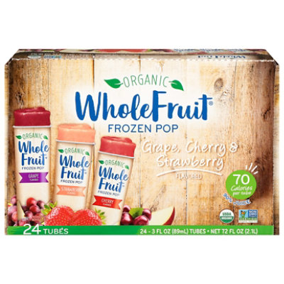 Whole Fruit Organic Juice Frozen Tubes Variety - 24-3 Fl. Oz. - Image 3