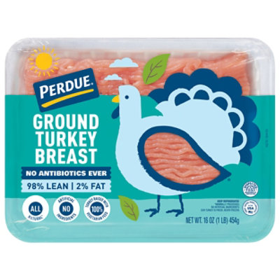 PERDUE No Antibiotics Ever Fresh Ground Turkey Breast Traypack - 16 Oz ...