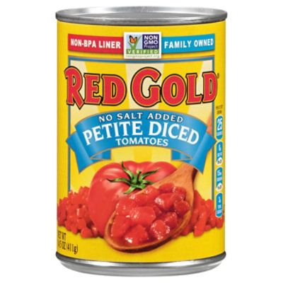 Red Gold Tomatoes Petite Diced No Salt Added - 14.5 Oz - Image 3