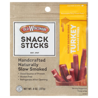 Old Wisconsin Honey Turkey Snack Stick 8 Oz Safeway