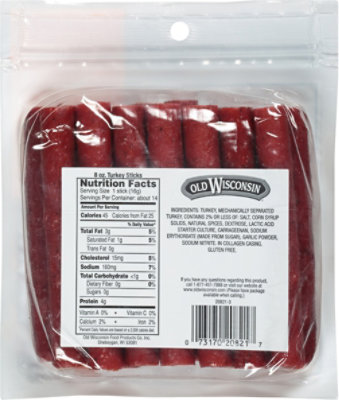 Old Wisconsin Turkey Snack Sticks - 8 Oz - Image 6