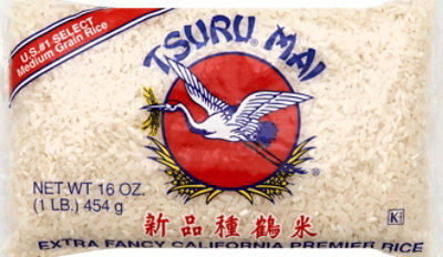 Tsuru Mai Medium Grain Rice - 16 Oz - Image 2