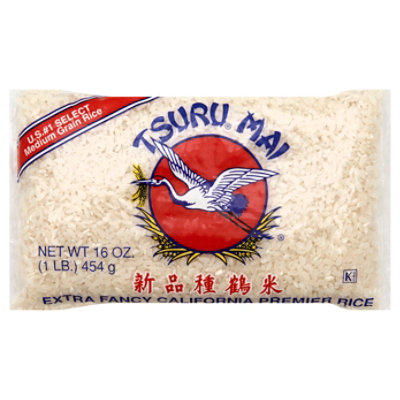 Tsuru Mai Medium Grain Rice - 16 Oz - Image 1