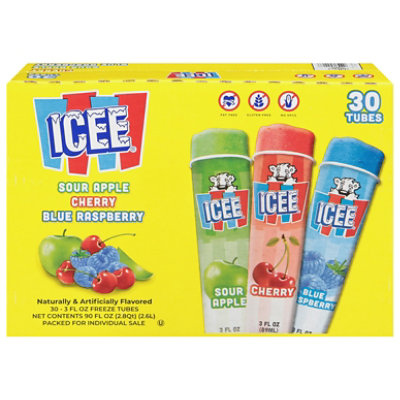 ICEE Freeze Tubes Cherry Sour Apple & Blue Raspberry - 30-3 Fl. Oz. - Image 3