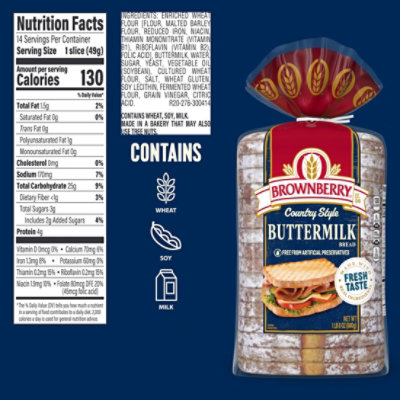 Brownberry Country Buttermilk Bread - 24 Oz - Image 3