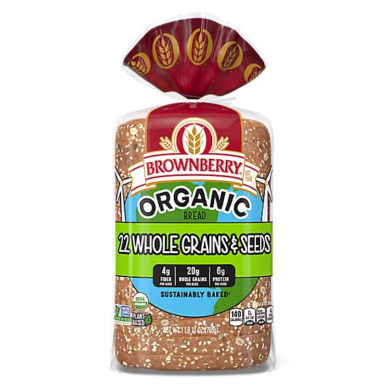 Brownberry Organic 22 Grains & Seeds Bread - 27 Oz