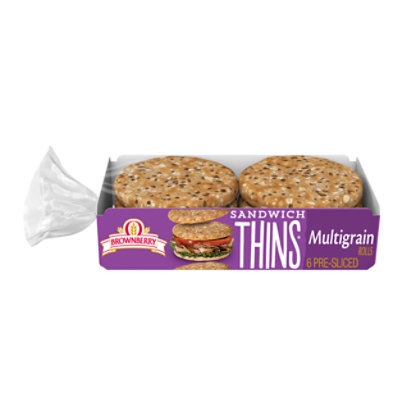 Brownberry Multigrain Sandwich Thins - 12 Oz - Image 1