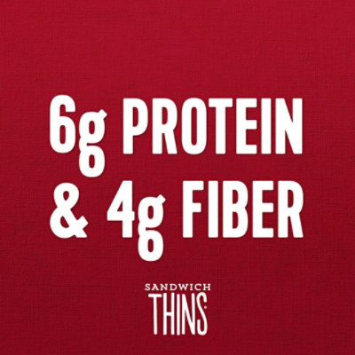 Brownberry 100% Whole Wheat Sandwich Thins - 12 Oz - Image 4