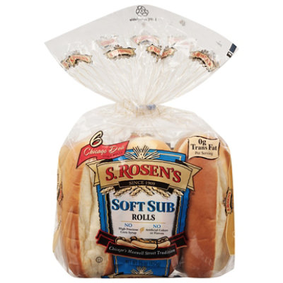 S.Rosens Soft Sub Rolls - 6 Count - Image 3