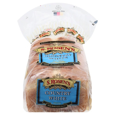 S.Rosens Country White Bread - 24 Oz - Image 1