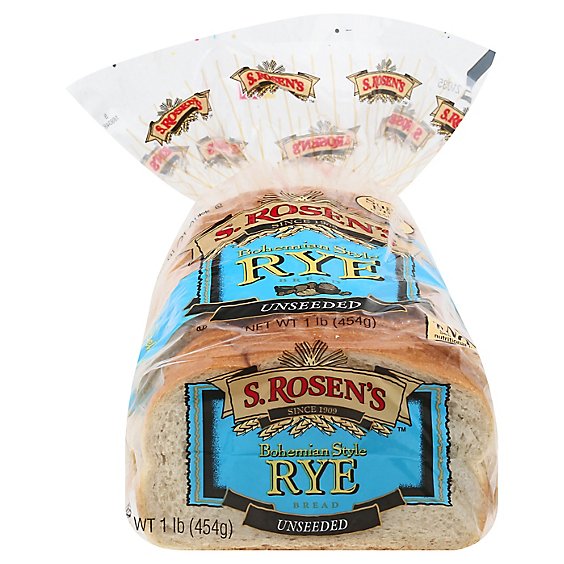 S.Rosens  Plain Rye Bread - 16 Oz